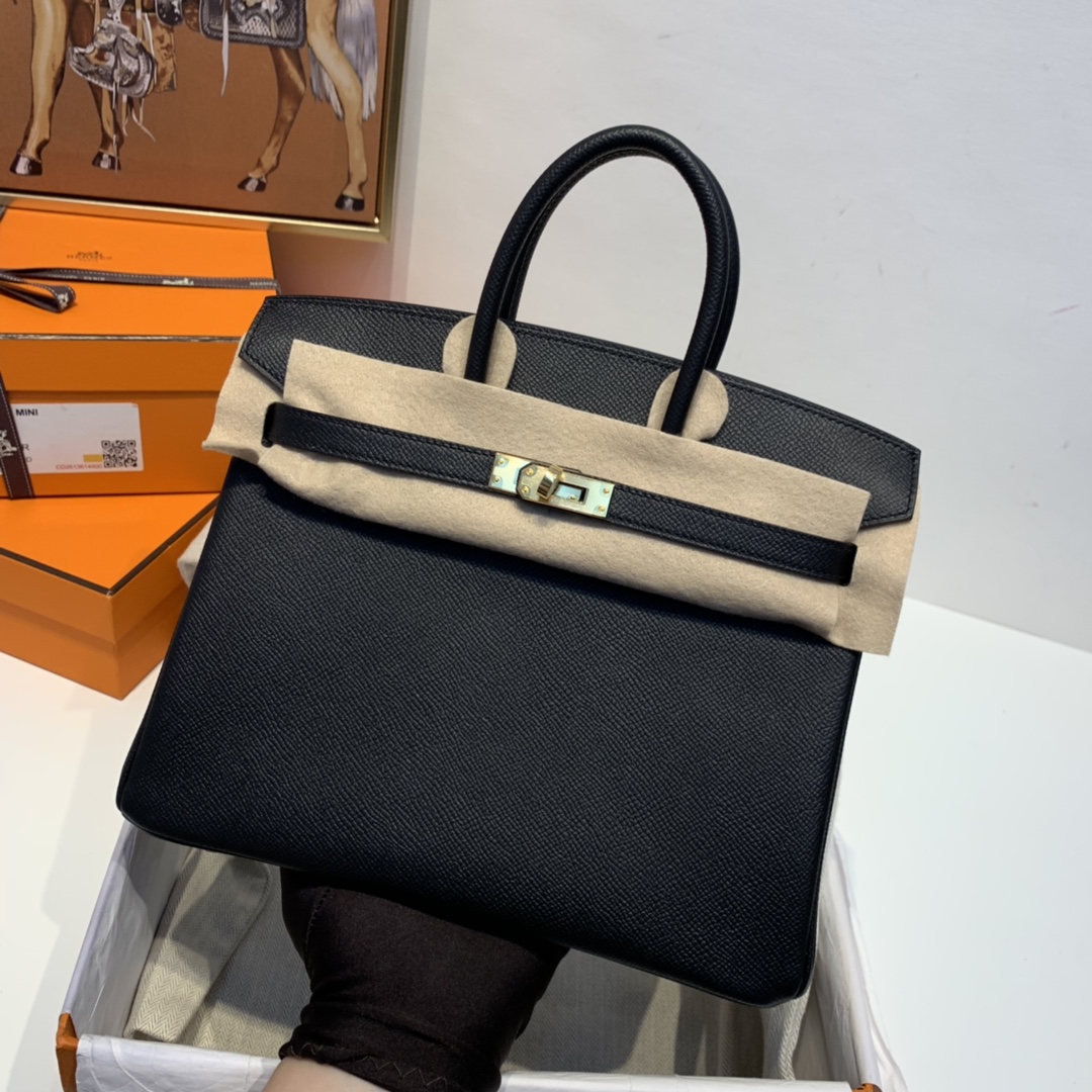 HERMES 爱马仕 订单 25birkin  Epsom   89 黑色金扣