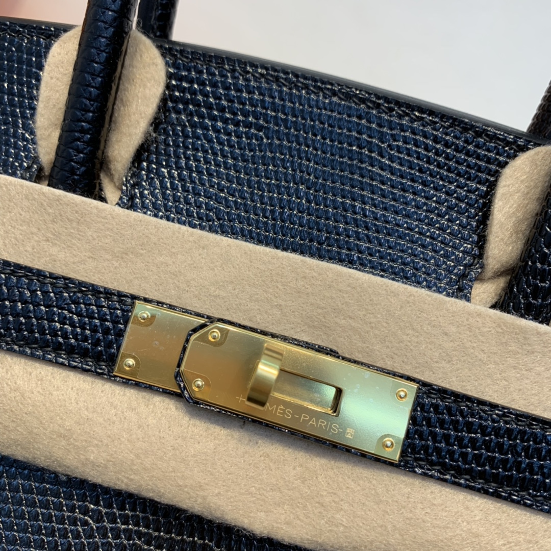 HERMES 爱马仕 birkin 30 lizard 蜥蜴皮 89黑色 金扣 酷酷哒 好帅气