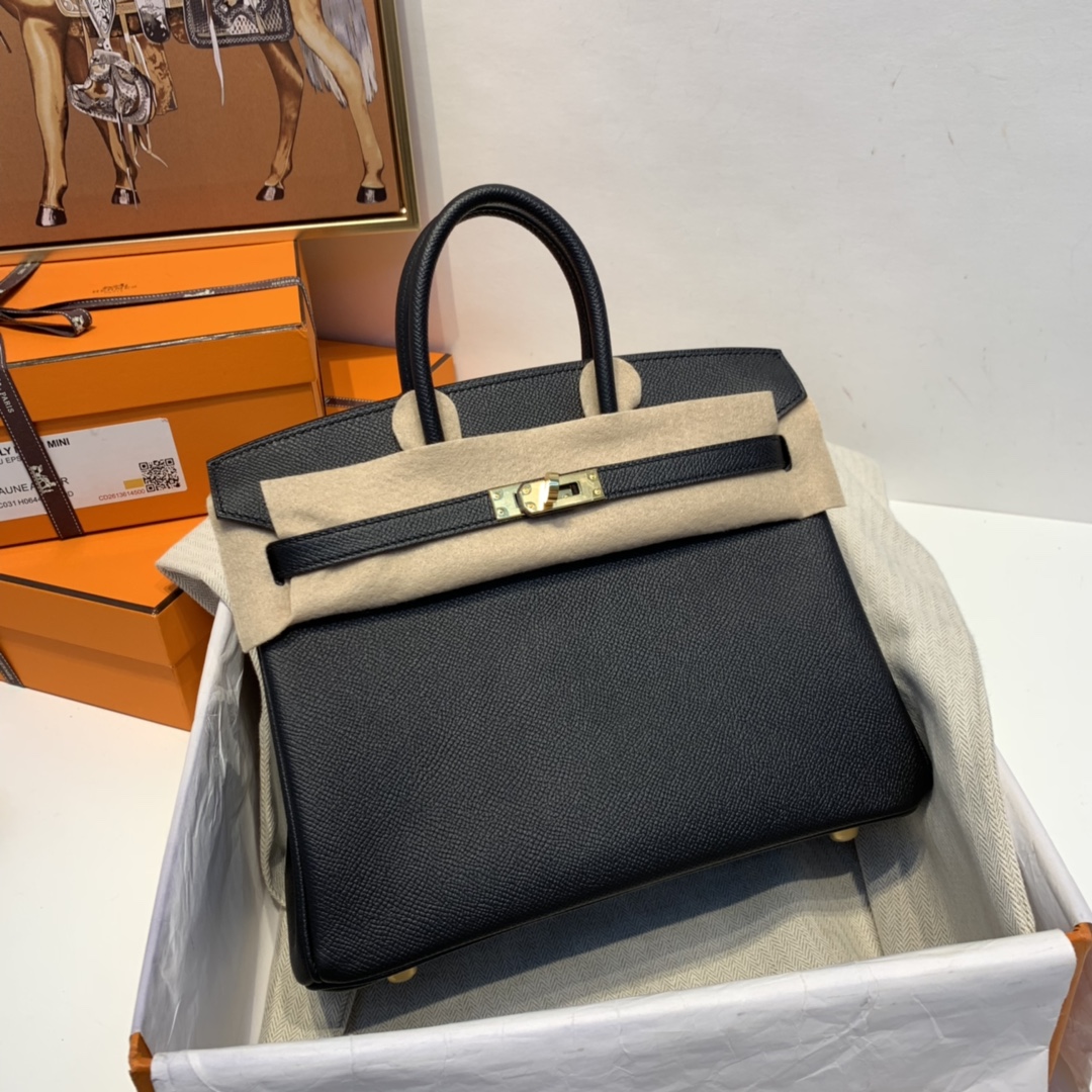 HERMES 爱马仕 订单 25birkin  Epsom   89 黑色金扣