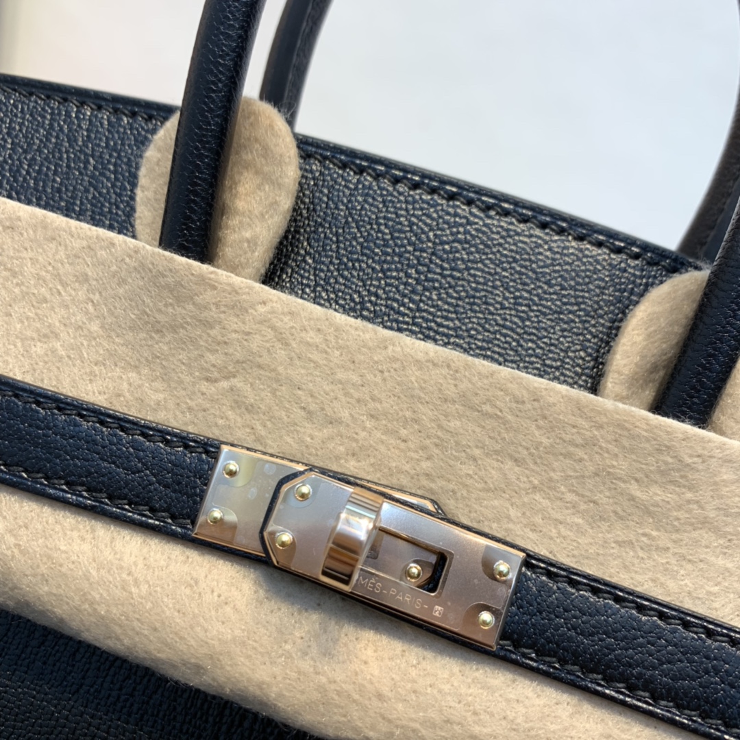 HERMES 订单  25铂金 山羊Chèvre  黑内拼极致粉 玫瑰金扣