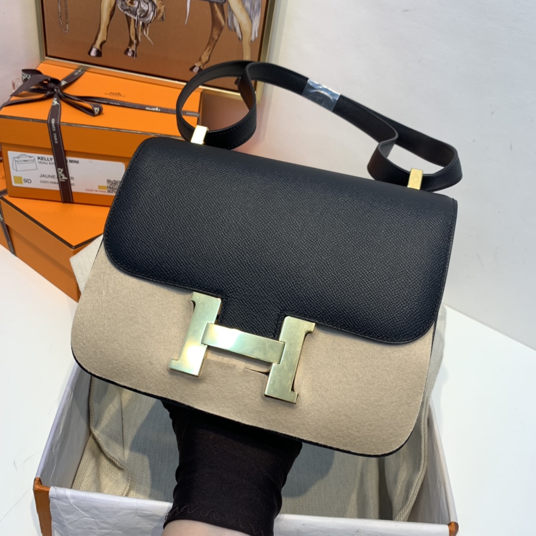 HERMES 爱马仕 订单 24 Constance  epsom 皮  89 黑色金扣