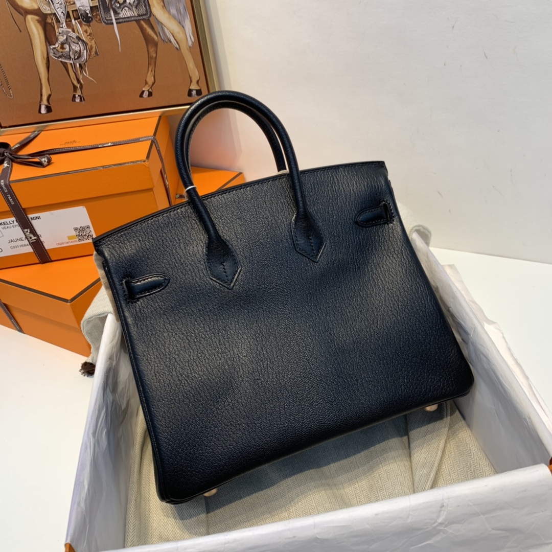 HERMES 订单  25铂金 山羊Chèvre  黑内拼极致粉 玫瑰金扣