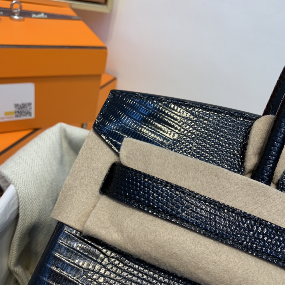 HERMES 爱马仕 birkin 30 lizard 蜥蜴皮 89黑色 金扣 酷酷哒 好帅气