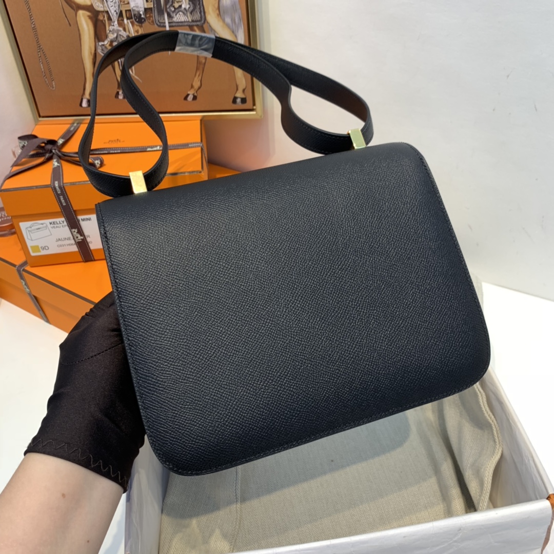 HERMES 爱马仕 订单 24 Constance  epsom 皮  89 黑色金扣