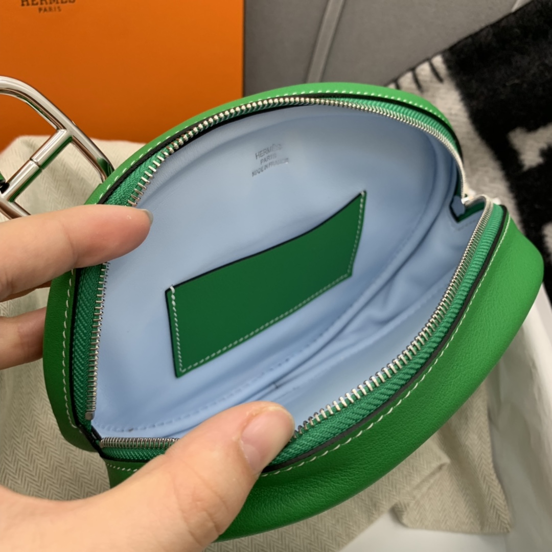 香港爱马仕官网 订单出货 Hermes In-the-Loop休闲款猪鼻子腰包 性价比超高 Swift