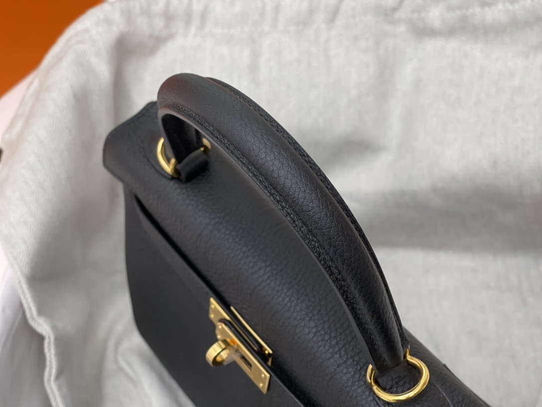 爱马仕 kelly 25cm togo皮 89黑色 Noir 金扣黑色永远最百搭