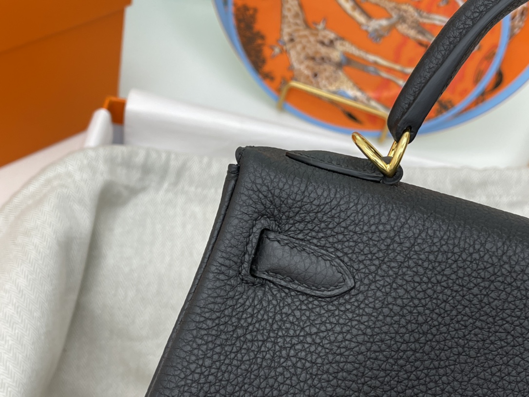 爱马仕 kelly 25cm togo皮 89黑色 Noir 金扣黑色永远最百搭