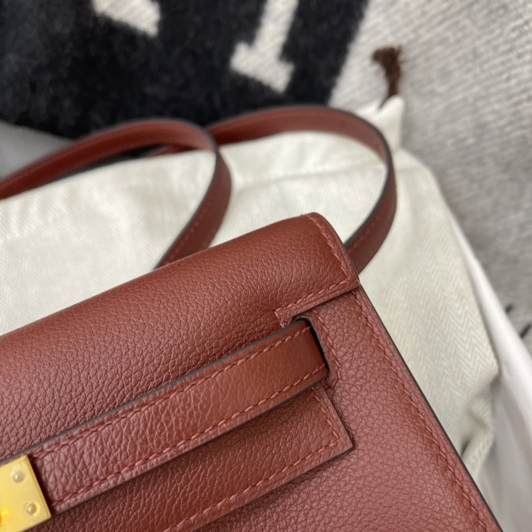 爱马仕 kelly danse跳舞包 kelly系列 正品开版 专柜品质 原厂 evercolor 57波尔多酒红Bordeaux  金扣