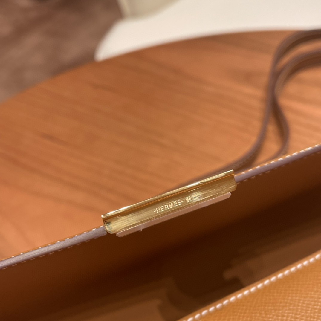 HERMES 爱马仕 constance elan 26cm   epsom  37 金棕 金扣