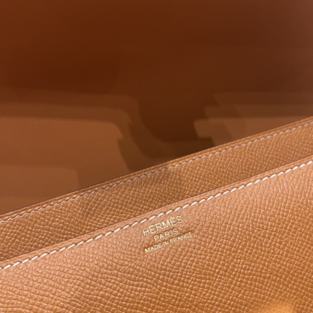 HERMES 爱马仕 constance elan 26cm   epsom  37 金棕 金扣