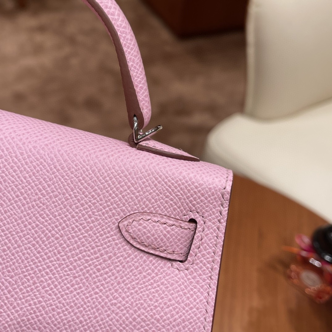 Hermes Mini Kelly 二代 特别精致小巧 热销度 EPSOM 皮 粉色