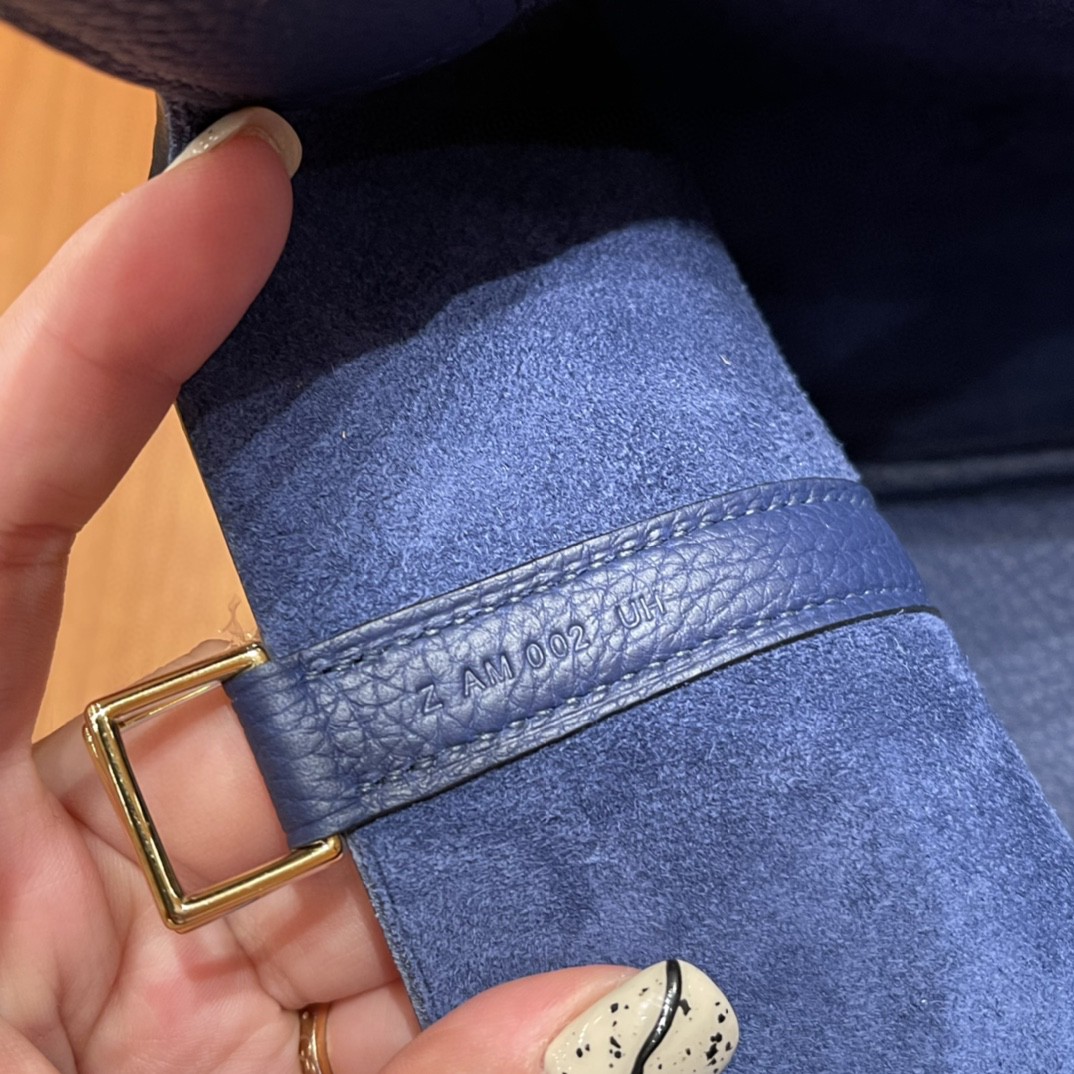 HERMES picotin 18cm 超级百搭的菜篮子 入门款实用款，容量大 超级推荐 Tc皮 73 宝石蓝 银扣