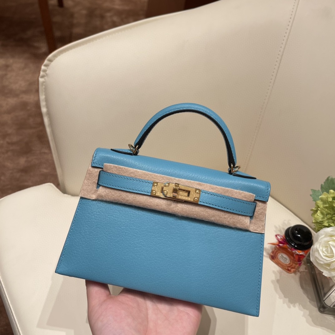 Hermes Mini Kelly 二代 特别精致小巧 热销度 EPSOM 皮 北方兰
