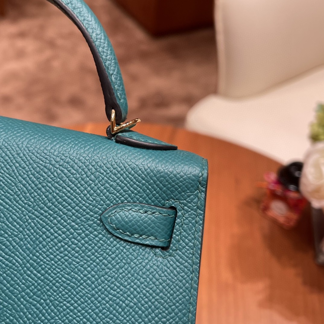 Hermes Mini Kelly 二代 特别精致小巧 热销度 EPSOM 皮 祖母绿