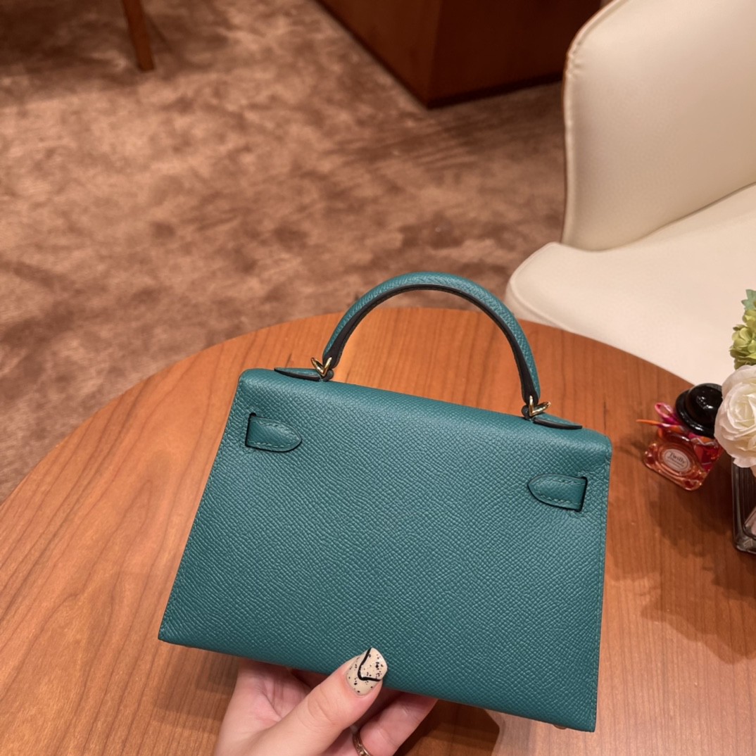 Hermes Mini Kelly 二代 特别精致小巧 热销度 EPSOM 皮 祖母绿