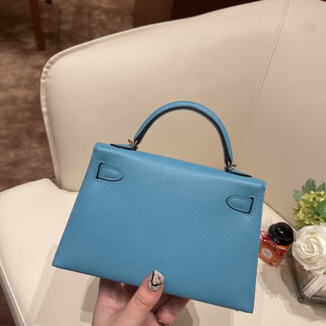 Hermes Mini Kelly 二代 特别精致小巧 热销度 EPSOM 皮 北方兰