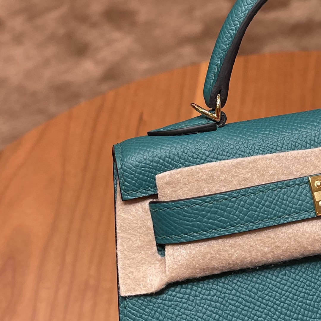 Hermes Mini Kelly 二代 特别精致小巧 热销度 EPSOM 皮 祖母绿