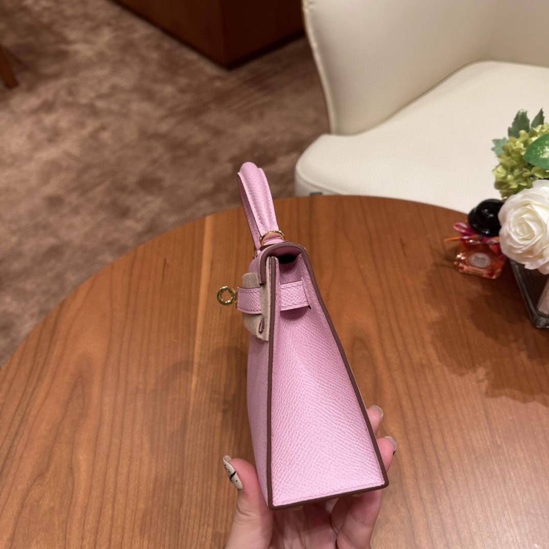 Hermes Mini Kelly 二代 特别精致小巧 热销度 Epsom 皮 粉色