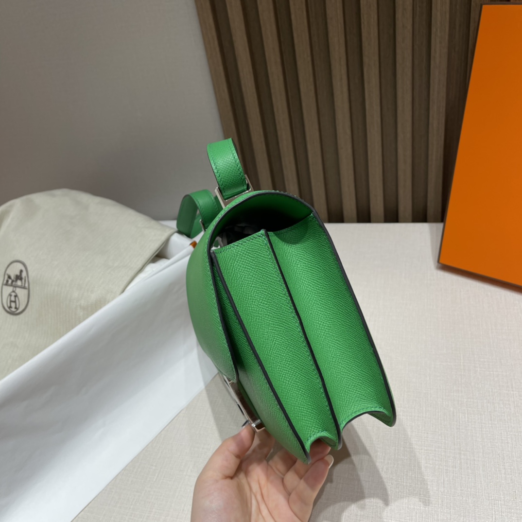 HERMES 爱马仕 Constance 24cm Epsom皮 1K 竹子绿Bamboo  生机勃勃 显高级的耐看高级绿