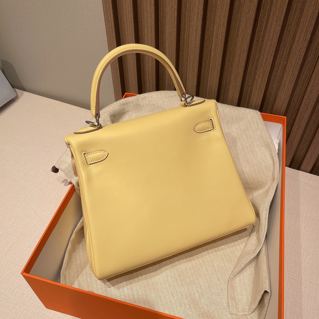 HERMES 爱马仕 Kelly 25cm 1Z 小鸡黄 专属夏季的一抹黄 嫩得掐出水