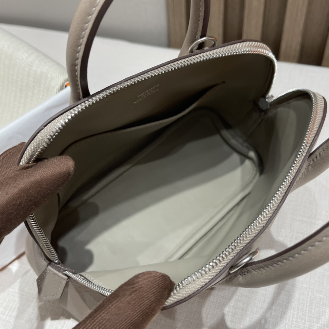 HERMES Bolide mini Evercolor皮 M8 沥青灰Gris Asphalte 可可爱爱 小个子也轻松驾驭