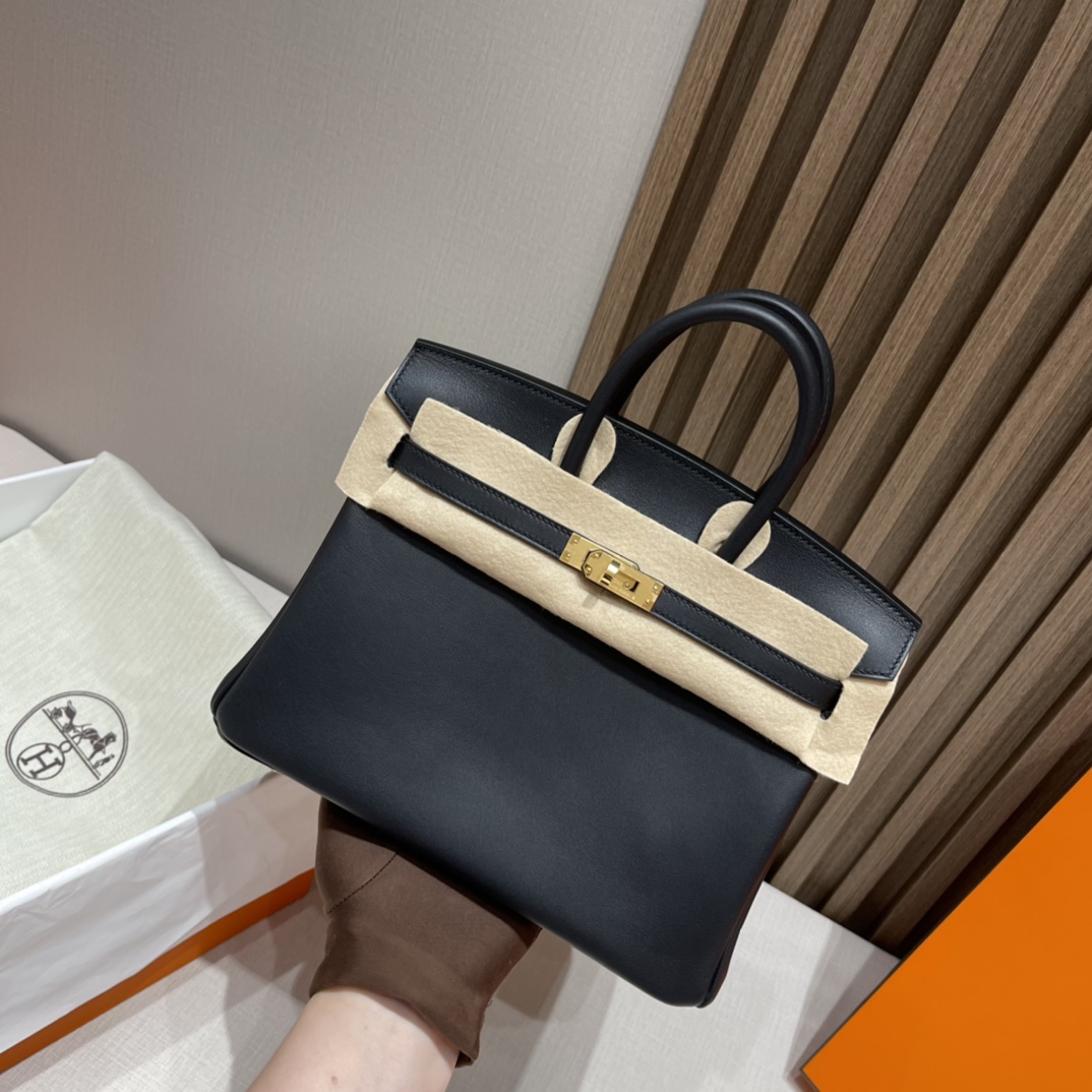 HERMES 爱马仕 Birkin 25cm Jonathan皮 89 黑色Noir 最实用的尺寸