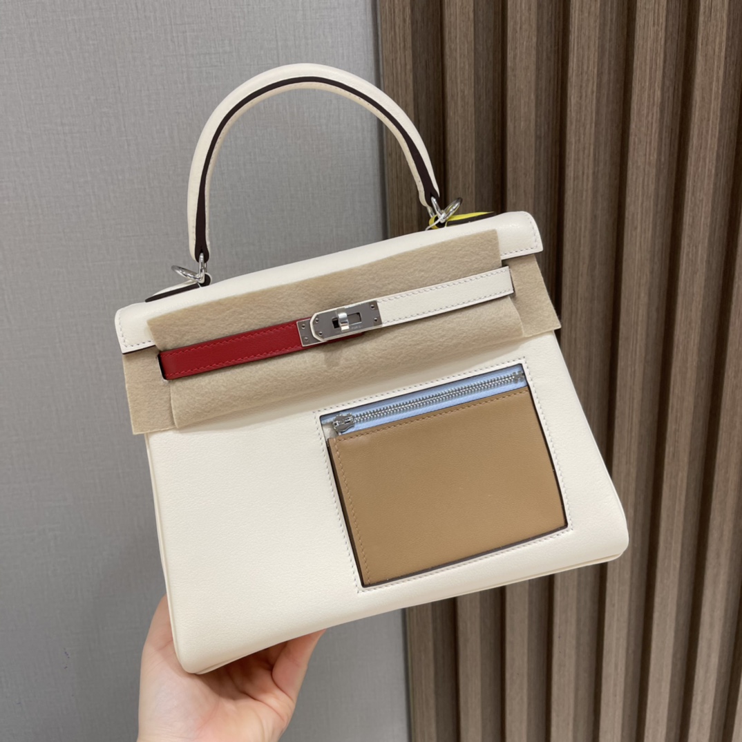 HERMES 爱马仕 2022s春夏系列 Kelly Colormatic 拼色元素更有年轻感 进口蜜蜡线 全手工制作
