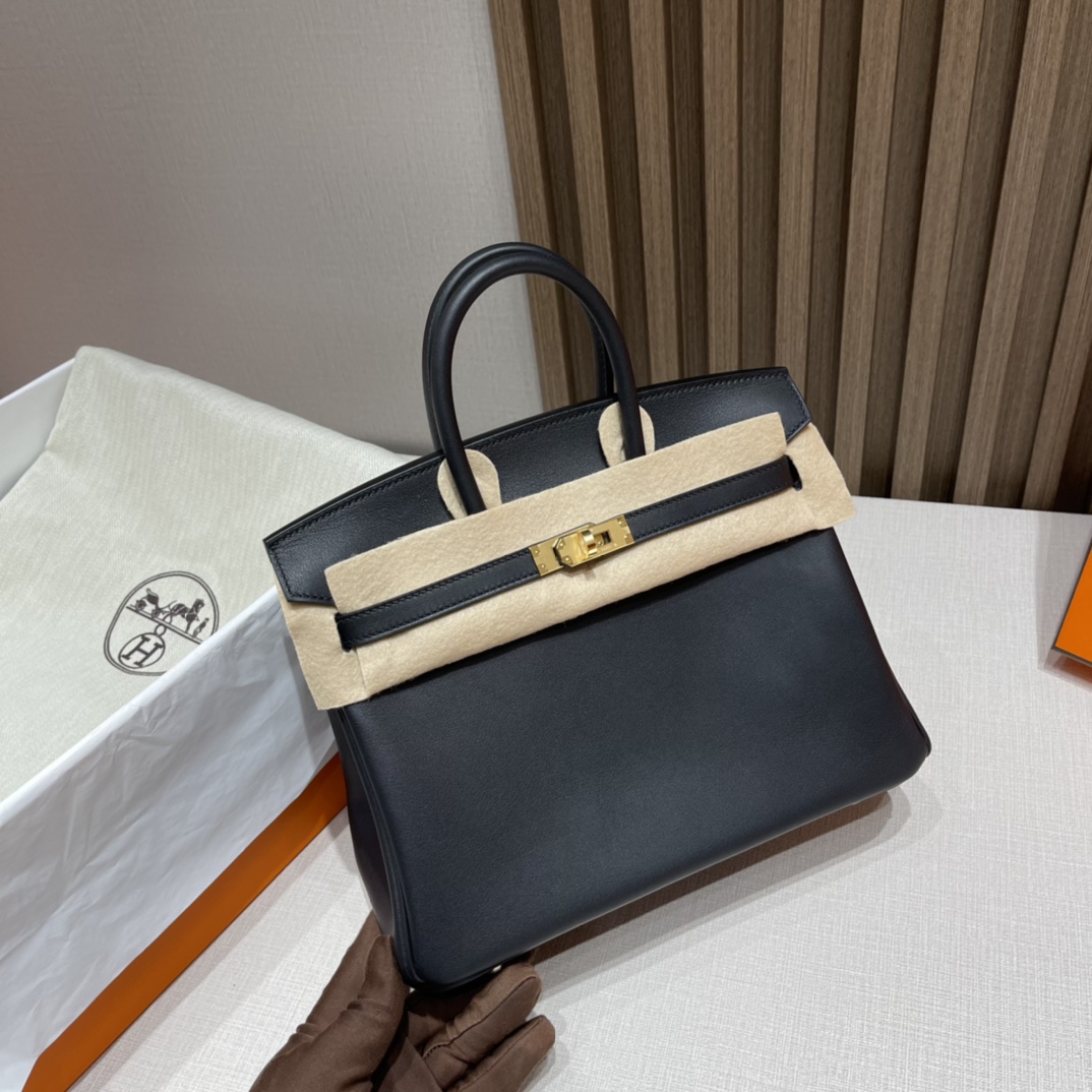 HERMES 爱马仕 Birkin 25cm Jonathan皮 89 黑色Noir 最实用的尺寸