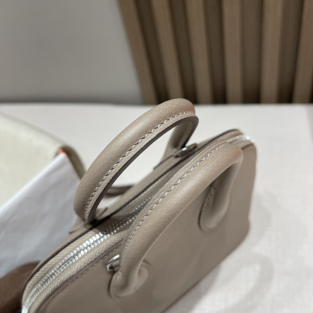HERMES Bolide mini Evercolor皮 M8 沥青灰Gris Asphalte 可可爱爱 小个子也轻松驾驭