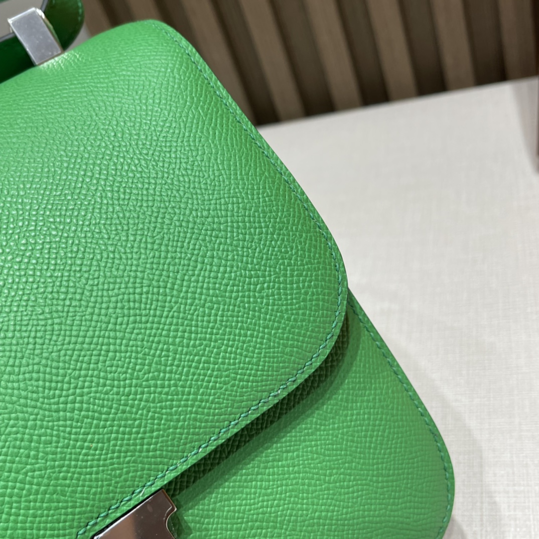 HERMES 爱马仕 Constance 24cm Epsom皮 1K 竹子绿Bamboo  生机勃勃 显高级的耐看高级绿