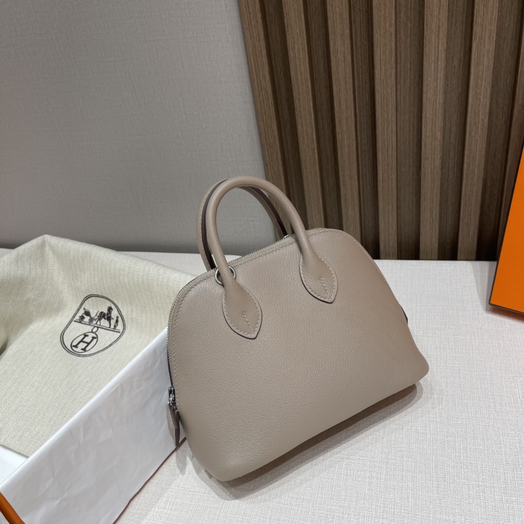 HERMES Bolide mini Evercolor皮 M8 沥青灰Gris Asphalte 可可爱爱 小个子也轻松驾驭