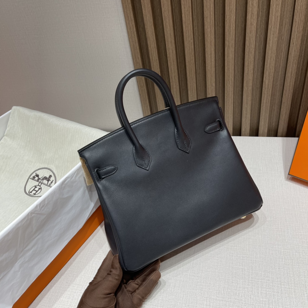 HERMES 爱马仕 Birkin 25cm Jonathan皮 89 黑色Noir 最实用的尺寸
