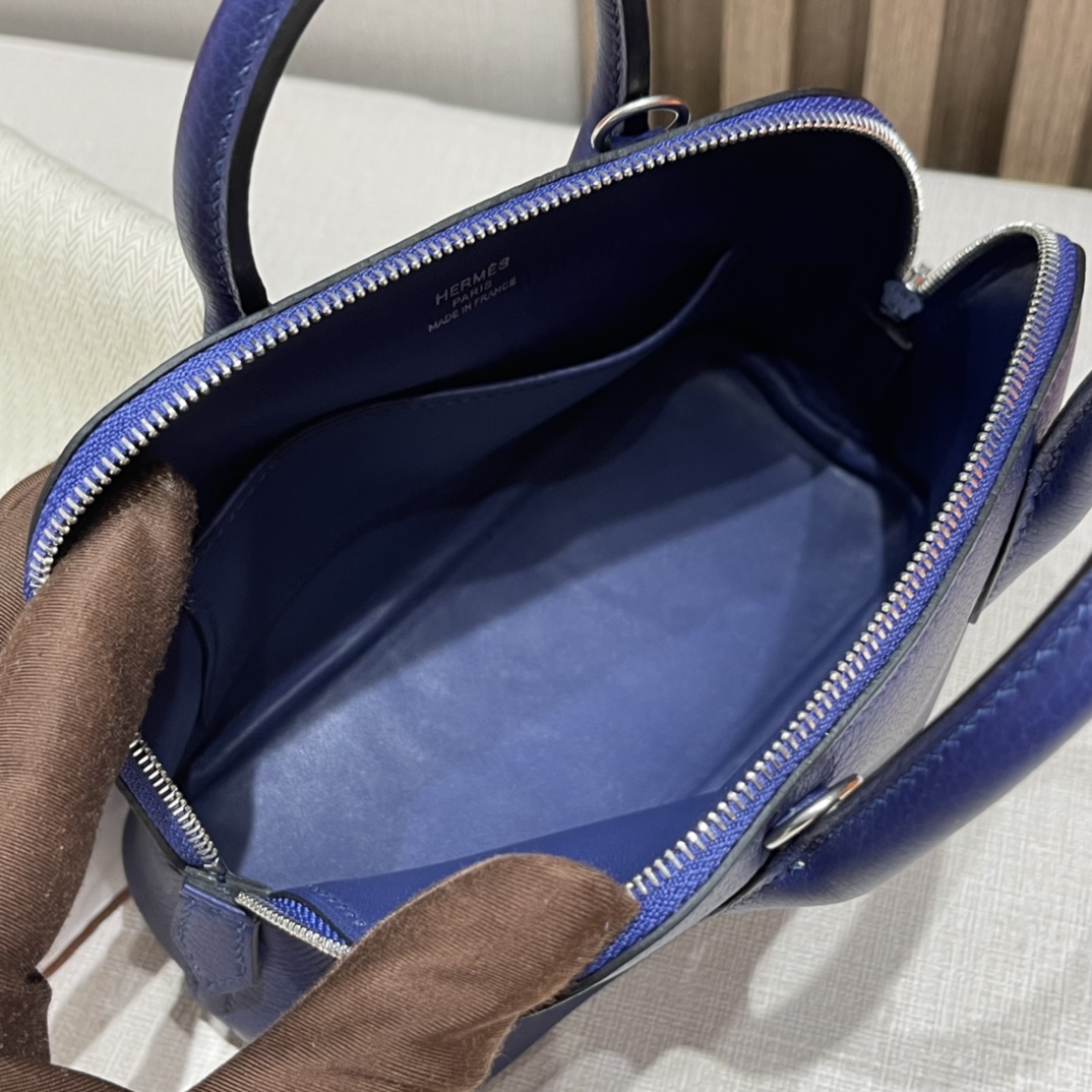 HERMES Bolide mini Evercolor皮 M3 水墨蓝Blue Encre 可可爱爱 小个子也轻松驾驭