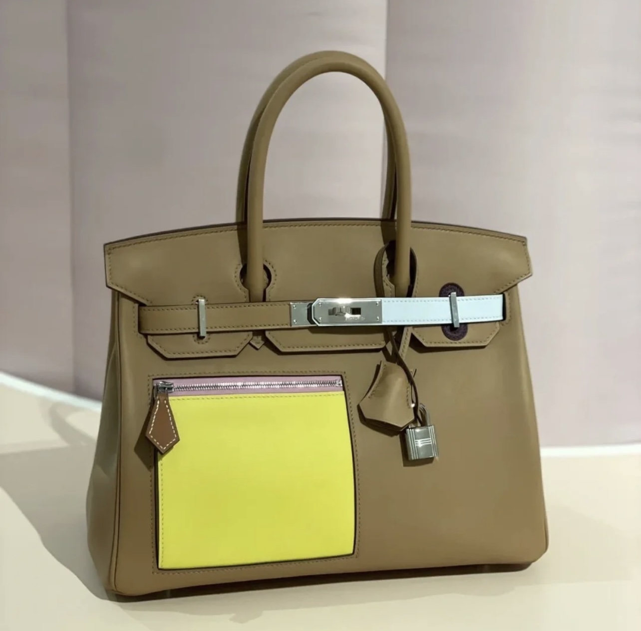 HERMES 爱马仕 2022s春夏系列 Birkin Colormatic 拼色元素更有年轻感 进口蜜蜡线 全手工制作