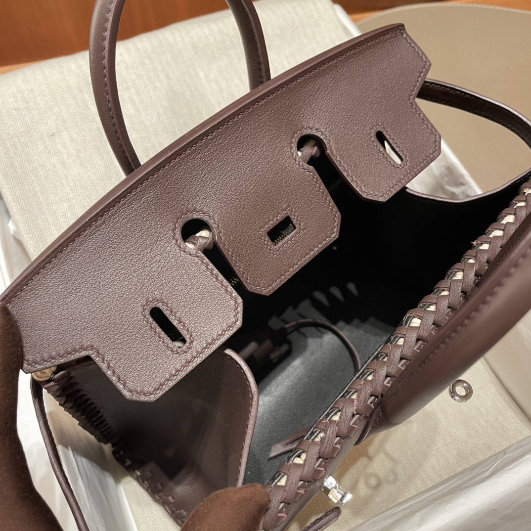 HERMES 爱马仕 Birkin Picnic 野餐包 限量版 夏天的快乐竟然是是竹子给的 Swift 0G 马鞍红