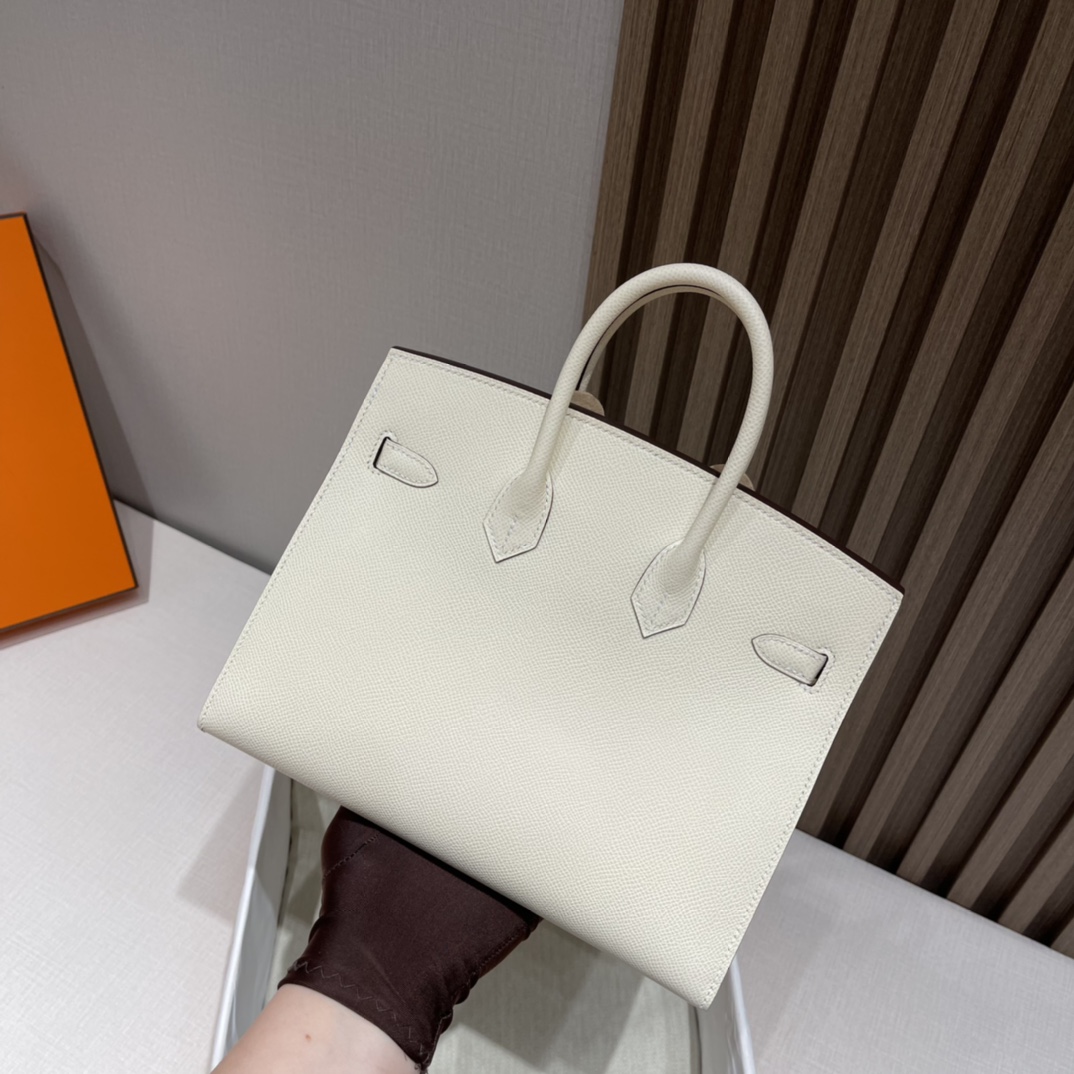 HERMES 爱马仕 Birkin Sellier 外缝 Epsom皮 i2 奶油白Nata 美到哭泣 nata真的很温柔 干干净净的 进口蜜蜡线 全手工制作
