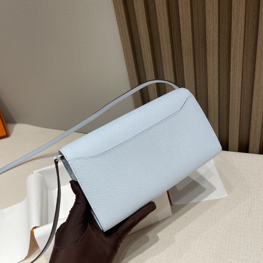 HERMES 爱马仕 Constance to go Epsom皮 T0 雾蓝色Blue Brume️ 一生推的小斜挎 进口蜜蜡线 全手工制作