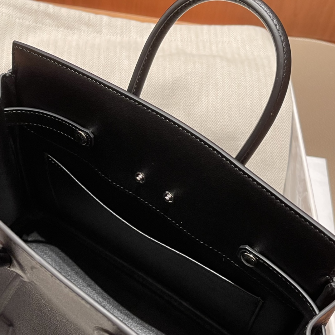 HERMES 爱马仕 幻影 /影子包 Birkin Shadow 89 黑色Noir 进口蜜蜡线 全手工制作
