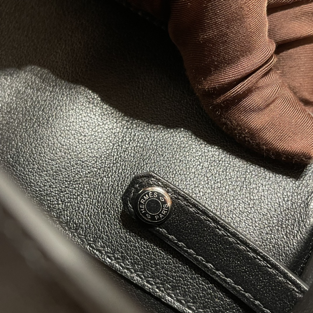 HERMES 爱马仕 幻影 /影子包 Birkin Shadow 89 黑色Noir 进口蜜蜡线 全手工制作