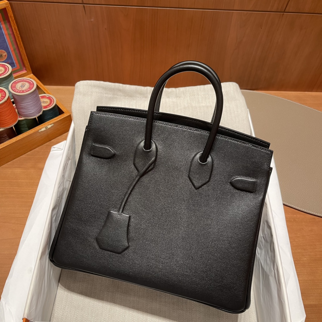 HERMES 爱马仕 幻影 /影子包 Birkin Shadow 89 黑色Noir 进口蜜蜡线 全手工制作