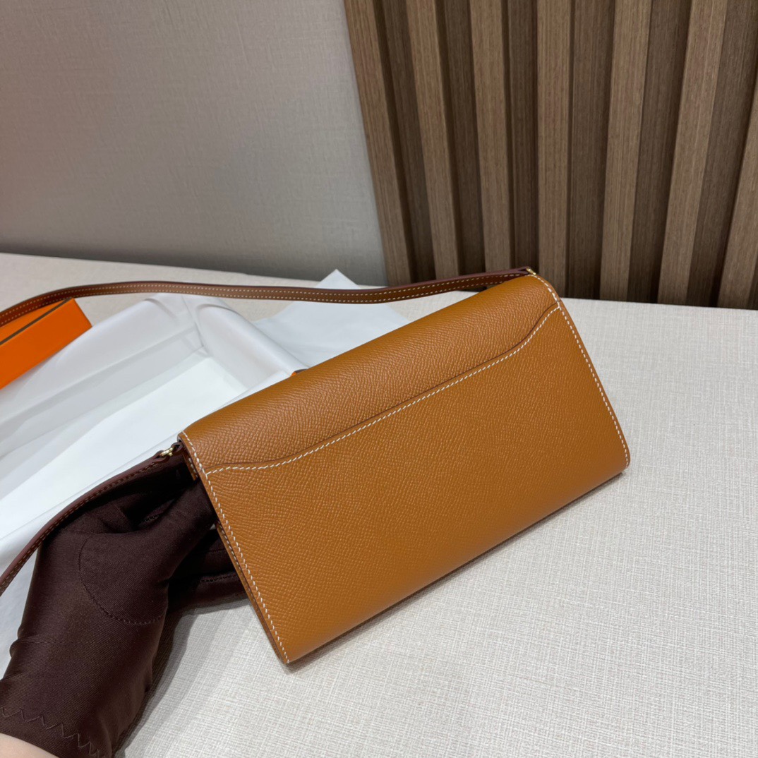 HERMES 爱马仕 Constance to go CK37 金棕色 19cm 金扣 Birkinx娇娇名品