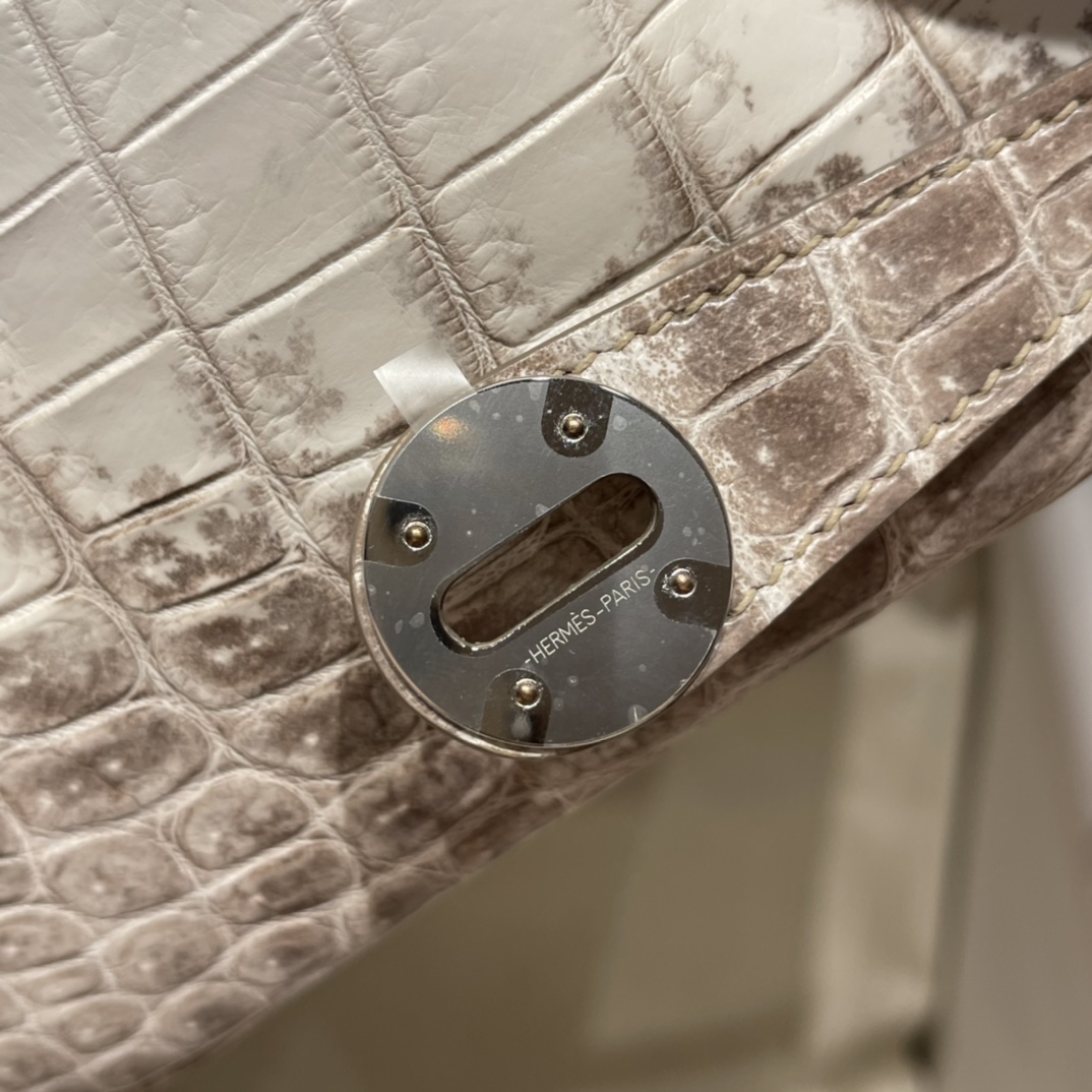 HERMES 爱马仕 【现货】 Alligator 美洲鳄 Mini Lindy 1 Himalaya喜马拉雅
