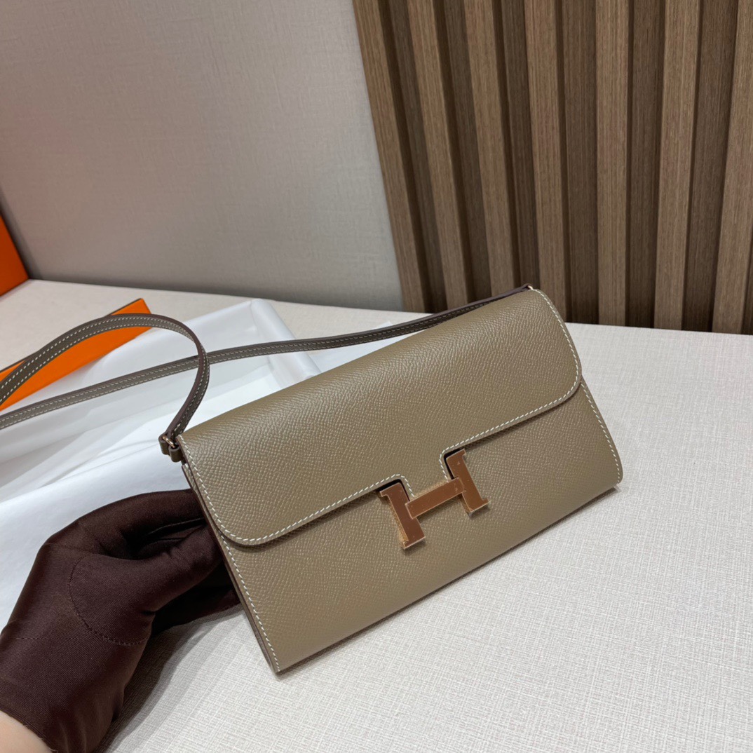 HERMES 爱马仕 Constance to go 8C Gri Elephant 大象灰 19cm 金扣 Birkinx娇娇名品