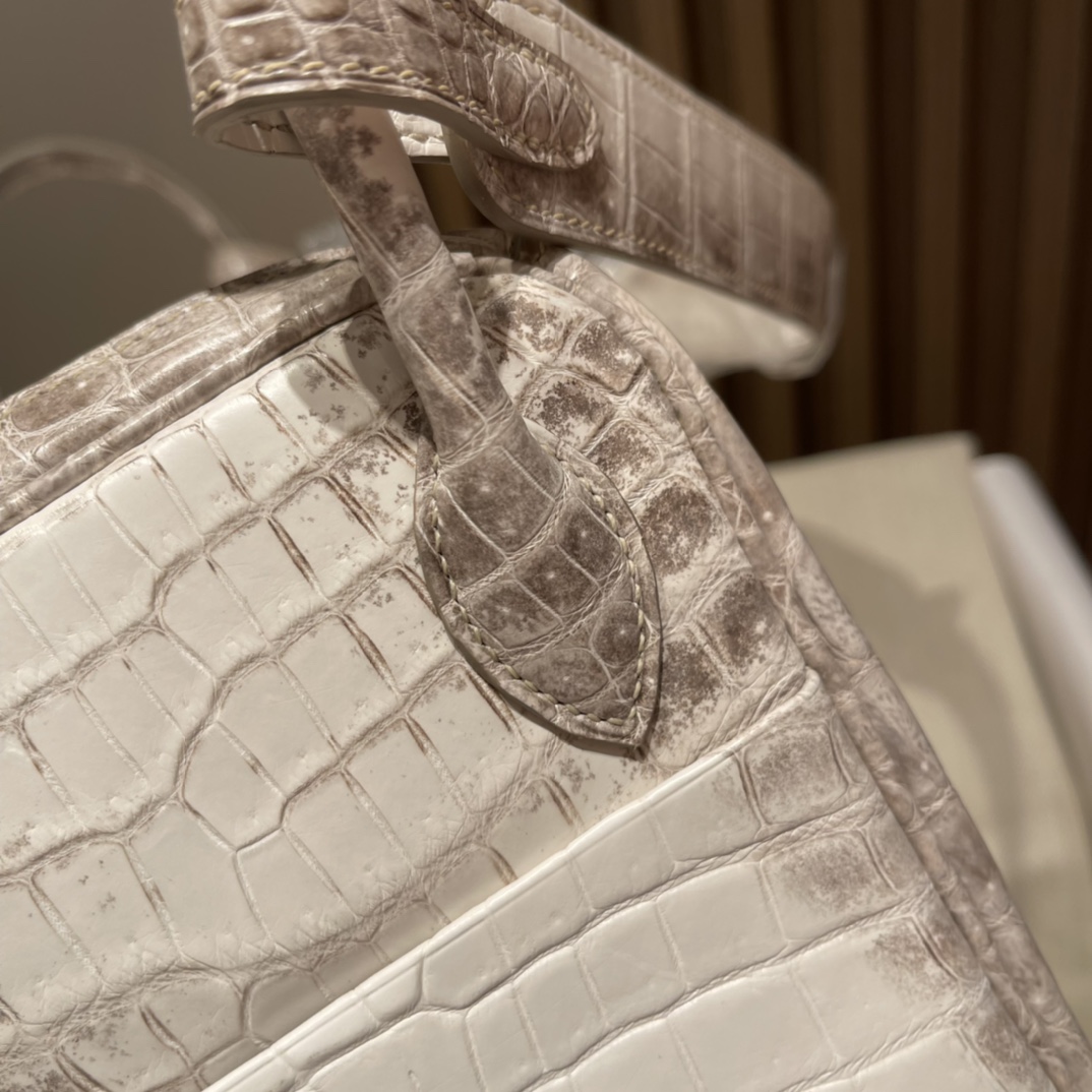 HERMES 爱马仕 【现货】 Alligator 美洲鳄 Mini Lindy 1 Himalaya喜马拉雅