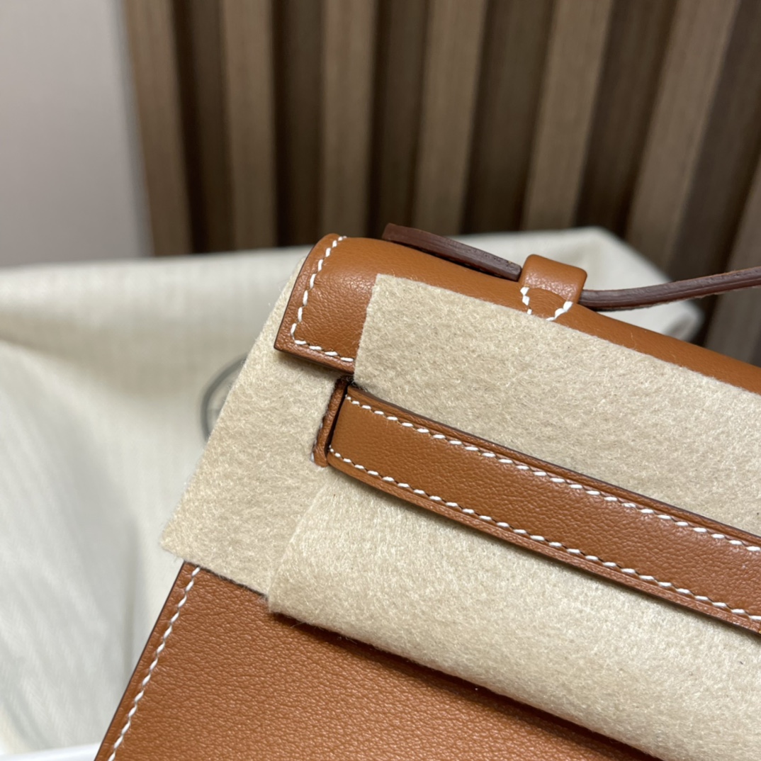 HERMES 爱马仕Mini Kelly 1代 CK37 金棕色 22cm 金扣 Swift皮 Birkinx娇娇名品