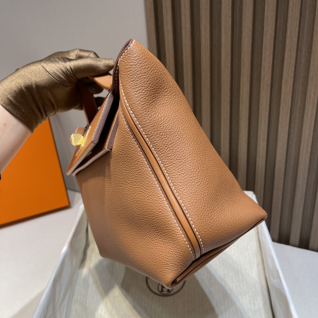 HERMES 爱马仕 Kelly2424 CK37 金棕 进口蜜蜡线 全手工制作
