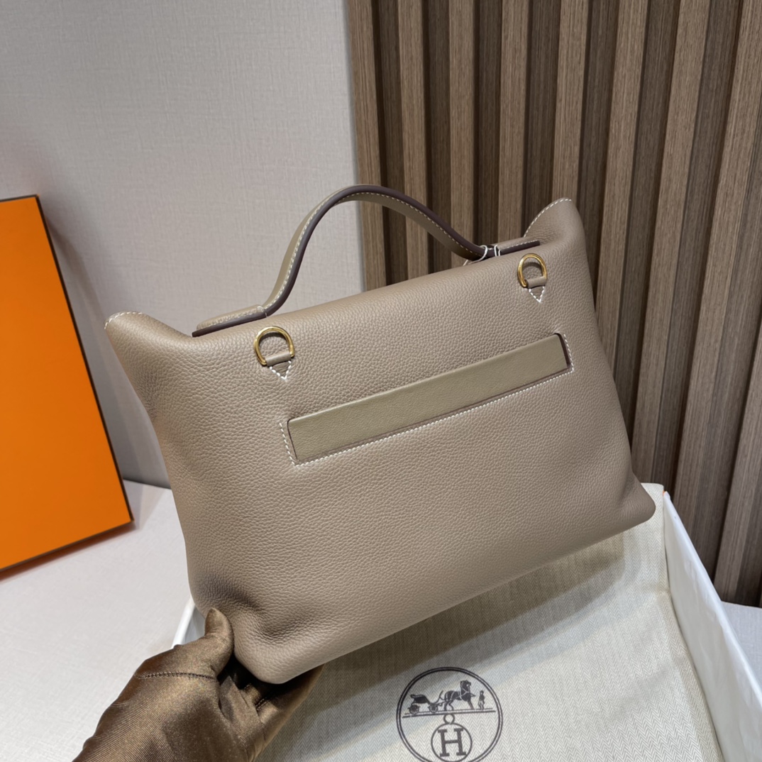 HERMES 爱马仕 Kelly2424 8C Gri Elephant 大象灰 进口蜜蜡线 全手工制作
