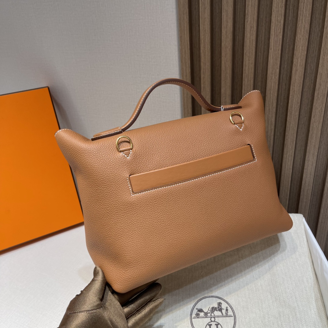 HERMES 爱马仕 Kelly2424 CK37 金棕 进口蜜蜡线 全手工制作