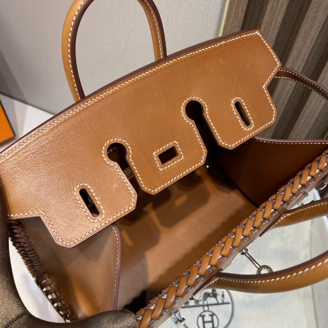 HERMES 爱马仕 Birkin Picnic 野餐包 限量版 CK37 金棕色 高级感拉满 口蜜蜡线 全手工制作