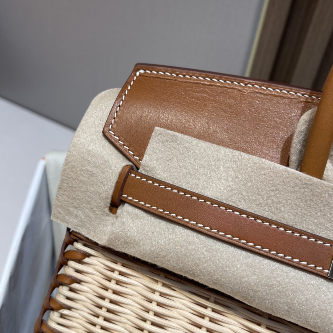 HERMES 爱马仕 Birkin Picnic 野餐包 限量版 CK37 金棕色 高级感拉满 口蜜蜡线 全手工制作